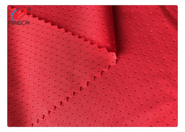 Breathable Poly Spandex Sports Mesh Fabric Weft Knitted