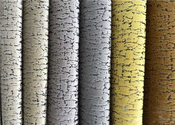 Foil Printed Holland Velvet 100%Polyester Sofa Velvet Upholstery Fabric