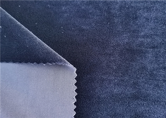 Warp Knitted Stretch Velour Fabric Shrink Resistant For Garment