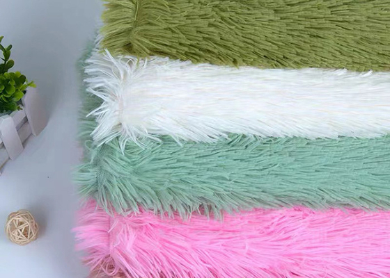 20mm Solid Minky Plush Fabric Soft Fake Fur PV For Toy