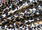 Tiger Printed Stretch Minky Fabric Polyester Spandex Velvet Fabric